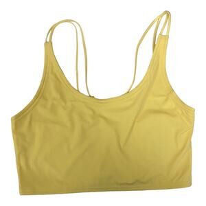 Fourlaps Women's Size Medium Poise Longline Yoga Athletic Bra Banana Yellow NWT